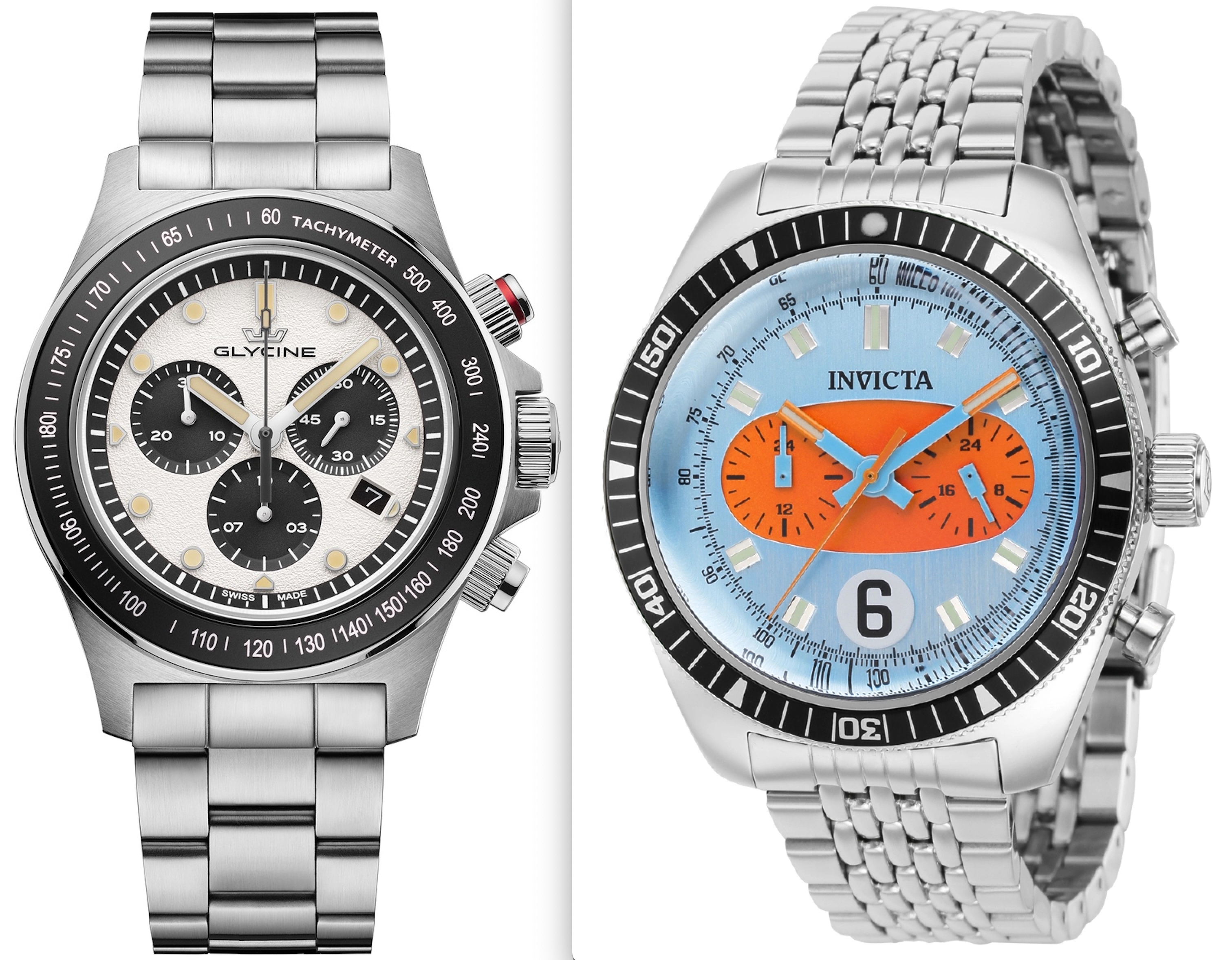 Invicta cheap glycine watches