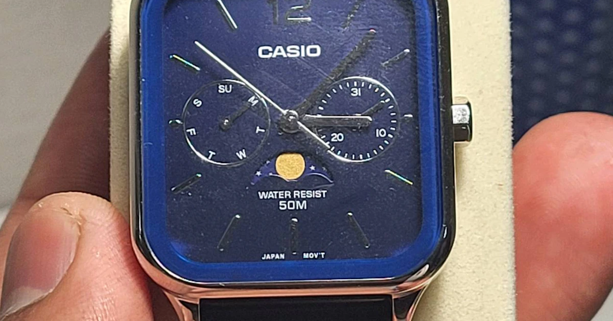 Added the Casio MTP-M305 Moon phase to the collection! | WatchCrunch