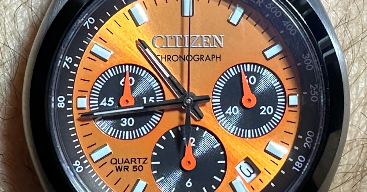 Citizen Tsuno (Bullhead) Analog Quartz Chronograph - Orange Citizen Tsuno (Bullhead) Analog Quartz Chronograph - Orange